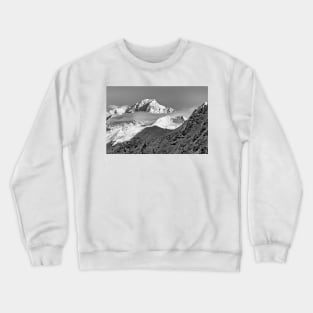 Mont Blanc from Les Arcs French Alps France Crewneck Sweatshirt